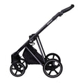 LUX Stroller Chassis – Chrome with Black Perforated Grip